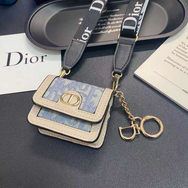 DIOR airpods 5 ケース ショルダー ストラップ付き