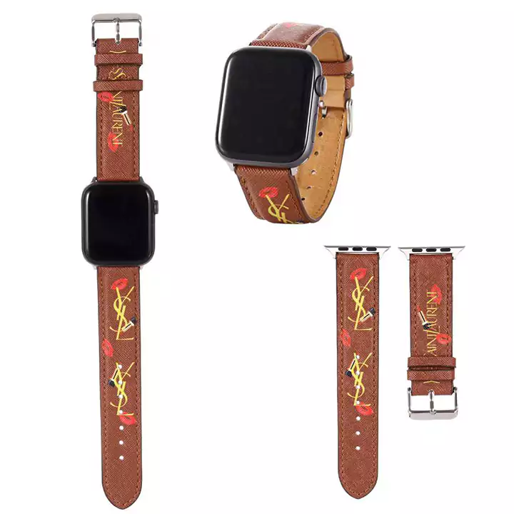 YSL ロゴ付き アップルウォッチバンド