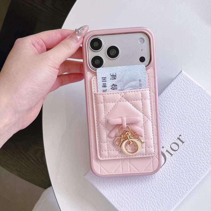 Lady DIOR iphone18proケース 背面 収納