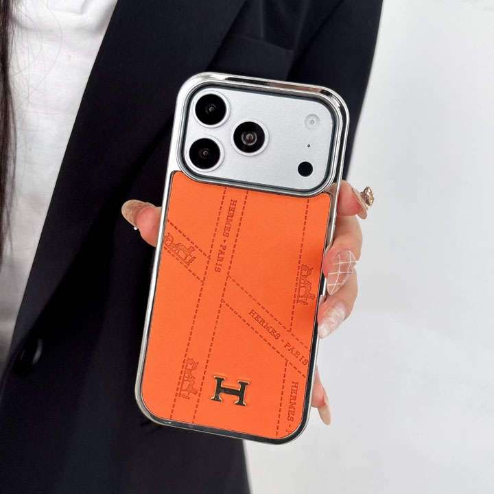 hermes iphone18promaxケース メッキ加工