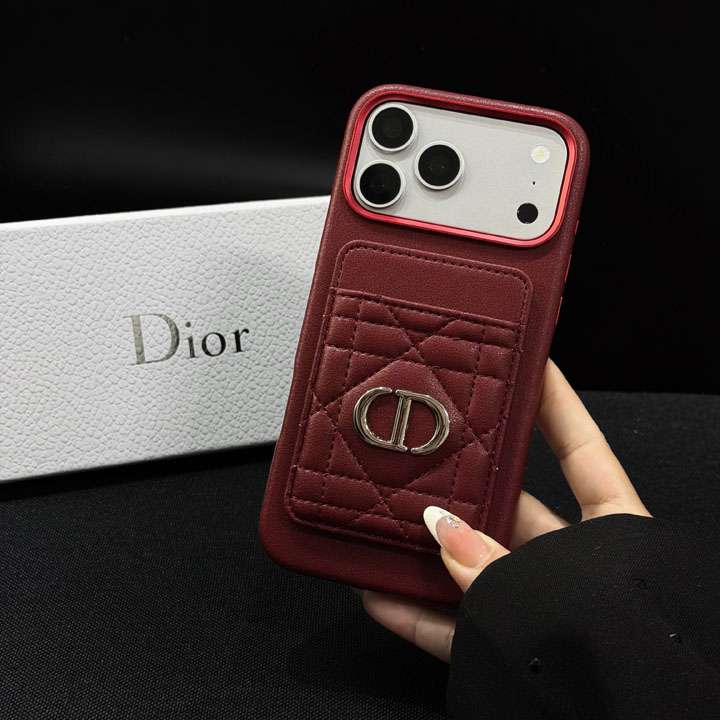 ディオール iphone18proケース 強力 磁石 カード 収納