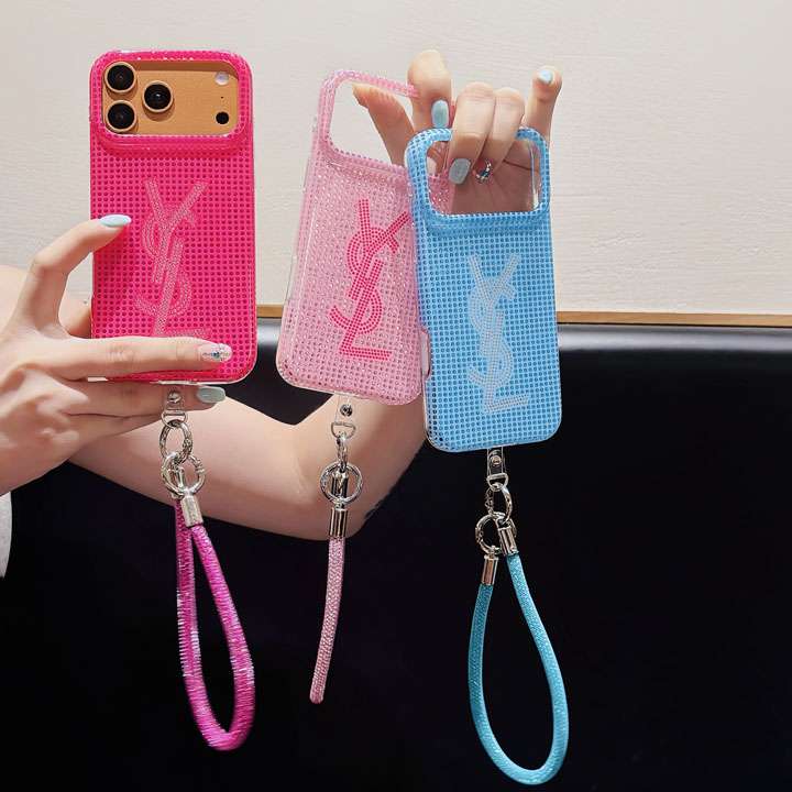 イヴ サンローラン iphone18proケース ラインストーン 付き