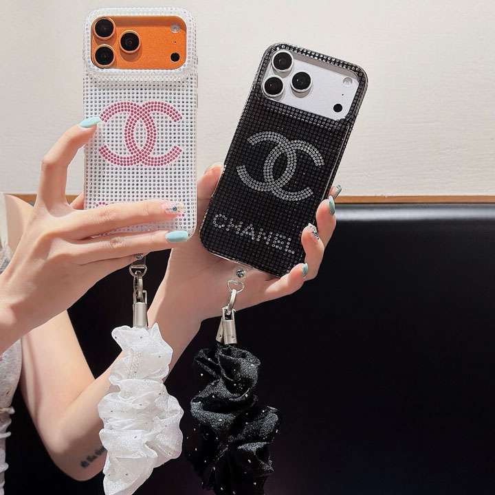 シャネル iphone18promaxケース 落下防止 携帯ストラップ