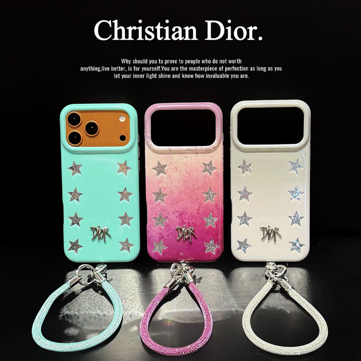 DIOR iphone18pro 携帯ケース 星柄
