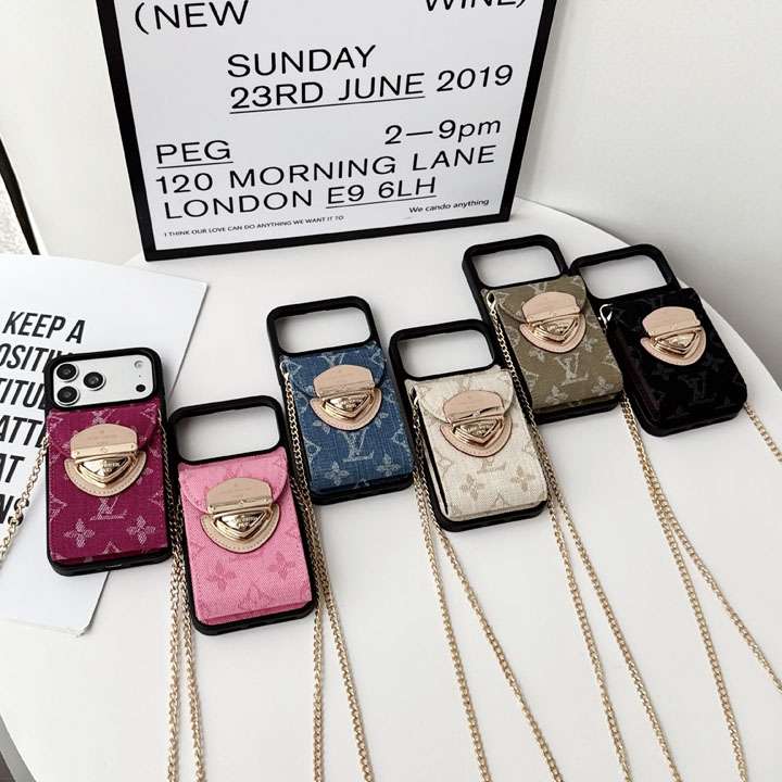 ルイヴィトン iphone18promaxケース チェーン ショルダー