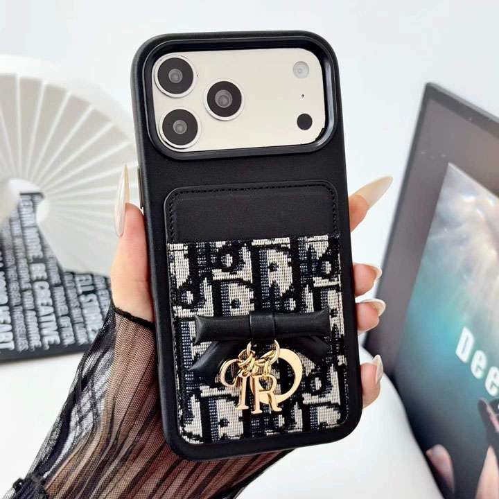 ディオール Dahlia iphone18promaxケース 背面 カード 入れ