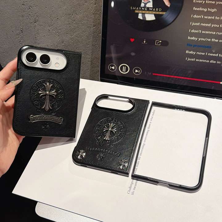 クロームハーツ iphone 折りたたみ ケース