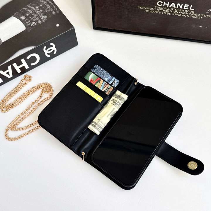 Chanel iphone18proケース ラムスキン レザー