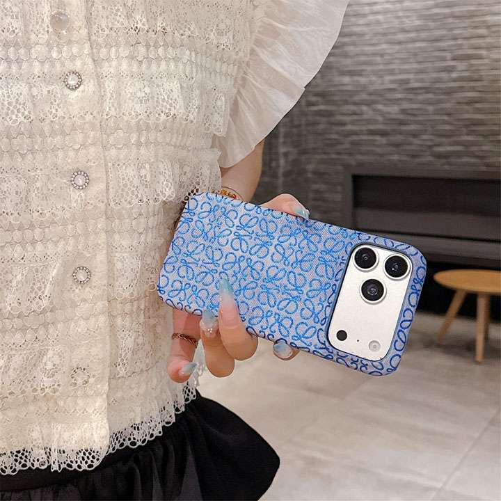 LOEWE iphone18proケース カラフル PUレザー