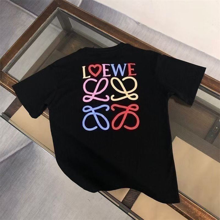 ロエベ  カラフルロゴ Tシャツ