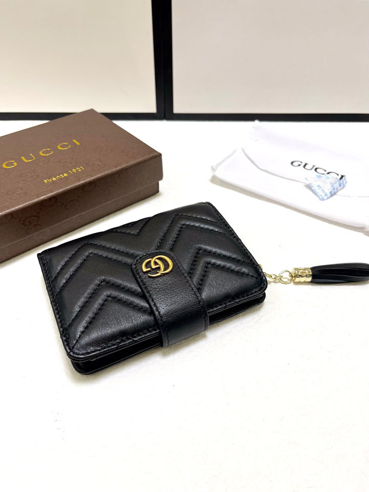 GUCCI GGマーモント 財布 ブラック