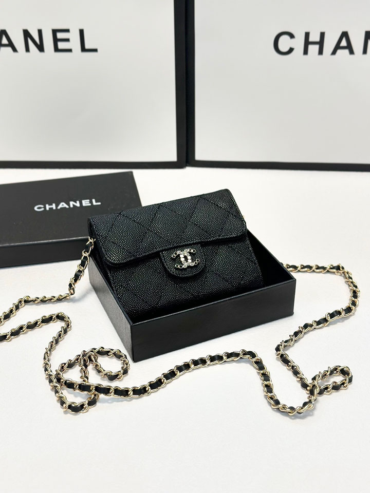 CHANEL キャビア スキン ミニ バッグ
