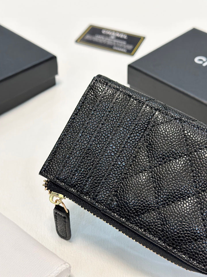 CHANEL キャビアスキン ミニ 財布