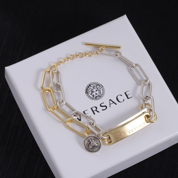 Versace ロゴ タグ ブレスレット