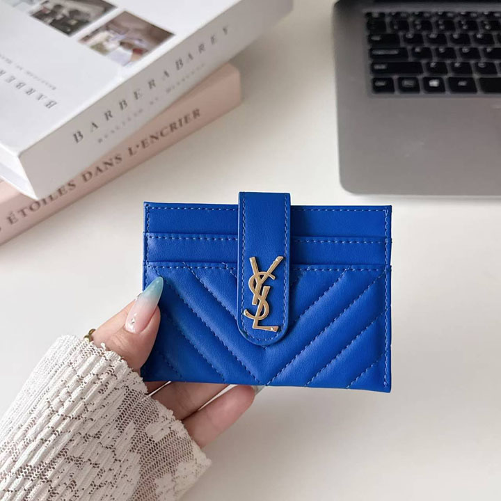 YSL ラムスキン レザー カードケース