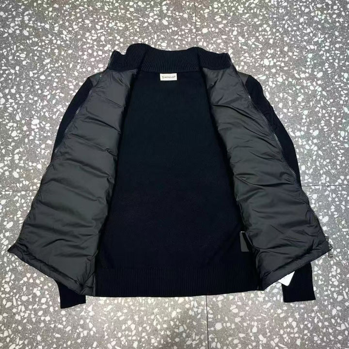 MONCLER メンズ ニットダウンジャケット