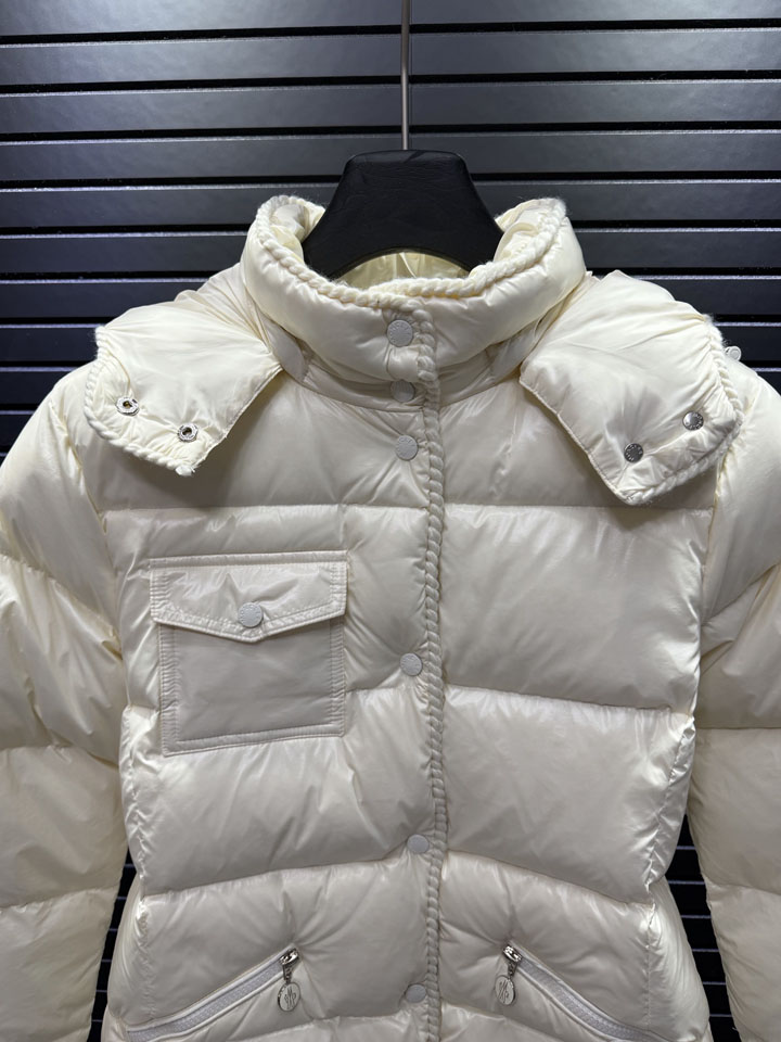 MONCLER GLAREIN ホワイト ダウン