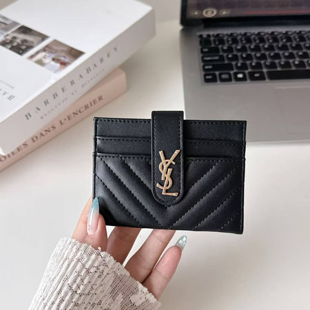 YSL ラムスキン レザー カードケース
