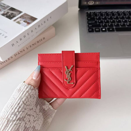 YSLロゴ付き カードケース