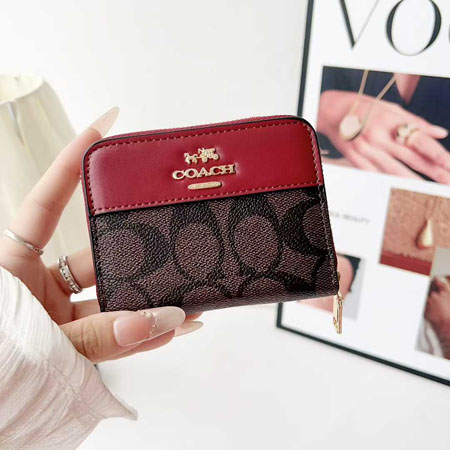 Coach シグネチャー キャンバス ミニ 財布