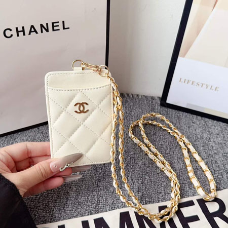 Chanel パスケース ショルダー チェーン付き
